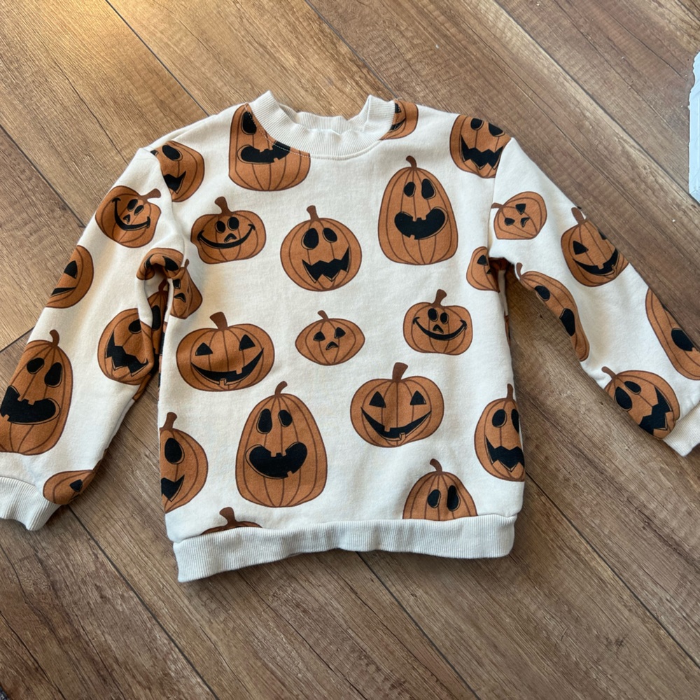 H&M pumpkin sweatshirt